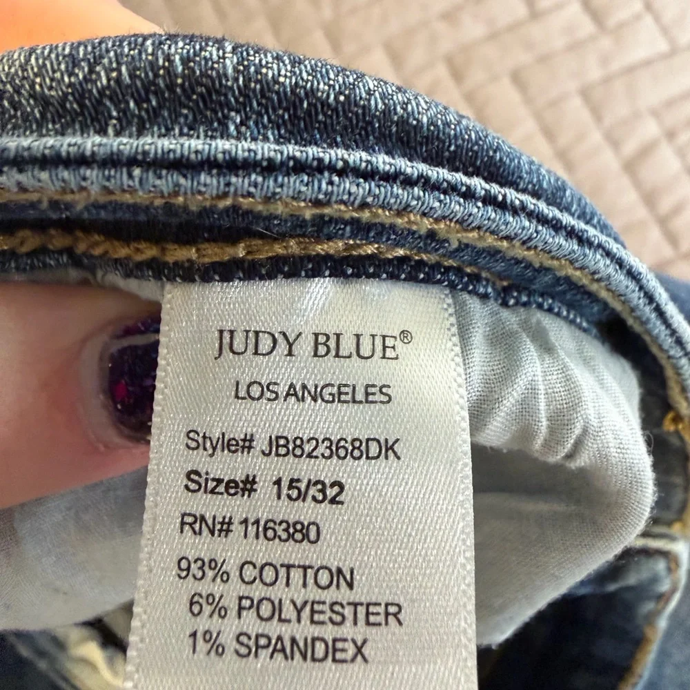 Judy Blue Boyfriend Fit Jeans Size 15/32 - Picture 3 of 4